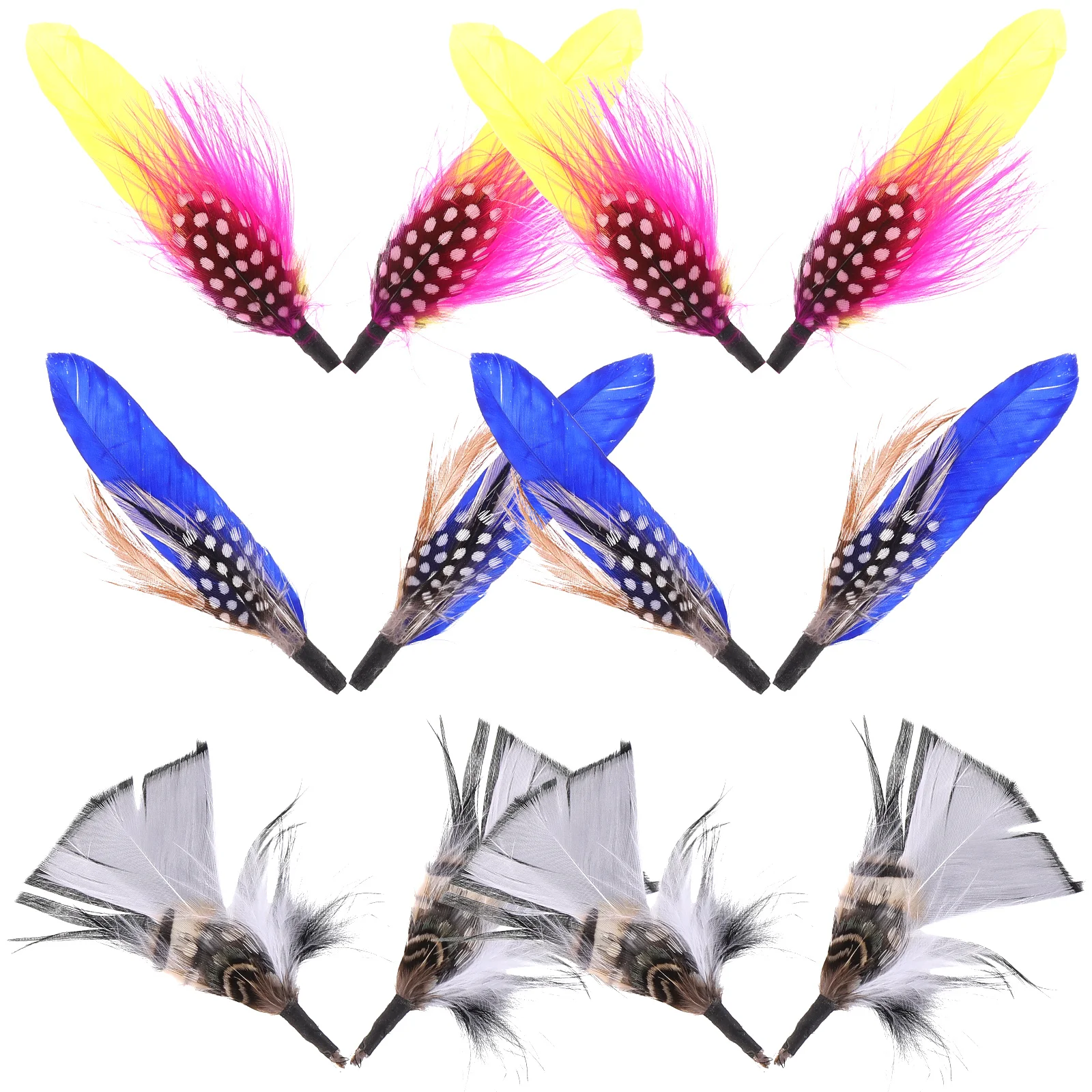 

12 Pcs Headgear Plumes Clothes Decorations Craft Material DIY Dream Catcher Crafts