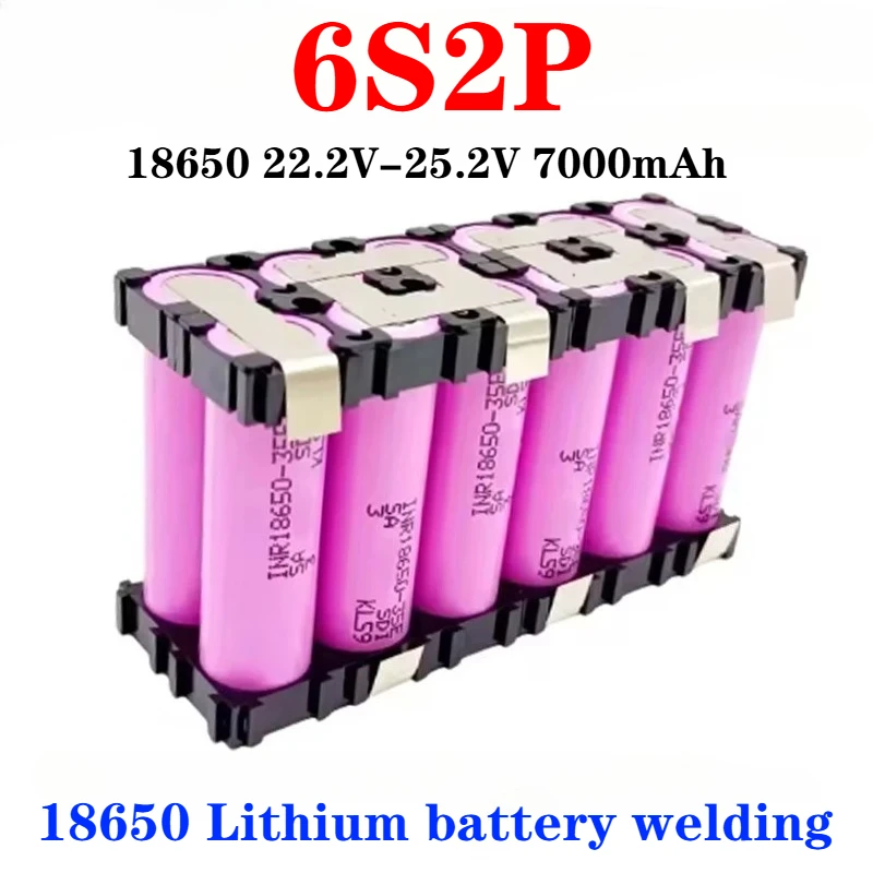 18650 Литиевый аккумулятор 18650-35e Custom 7,4 В ~ 25,2 В 3500 мАч7000 мАч 2S1P 2S2P 3S1P 3S2P-6S1P 6S2P Аккумулятор для сварки 6S2P (art.: 3920cf3300ebc) - 3920cf3300ebc