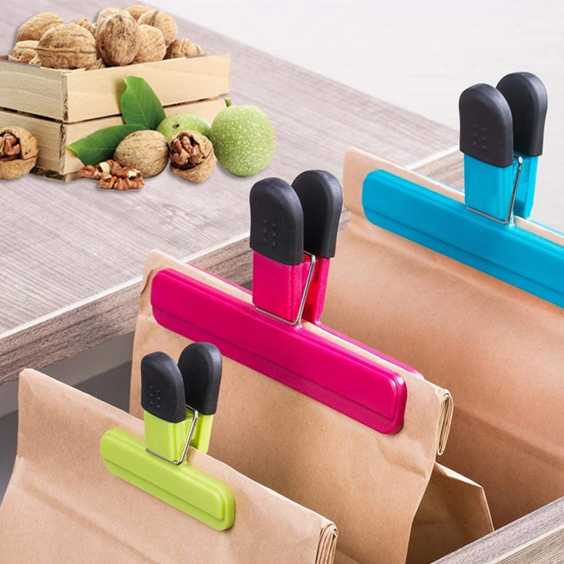 

Plastic Food Sealing Bag Clip Fresh Moisture-Proof Snack Potato Chips Postcard Sealing Clip Household Kitchen Gadgets Items