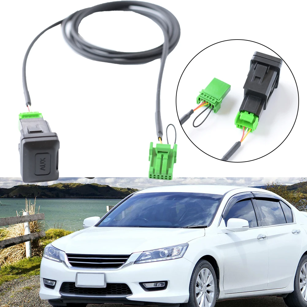 

6pin Car Radio Music Aux Input Cable Adapter For Honda For Acura For RDX Long-lasting Car Electronic Cabel Adaptor
