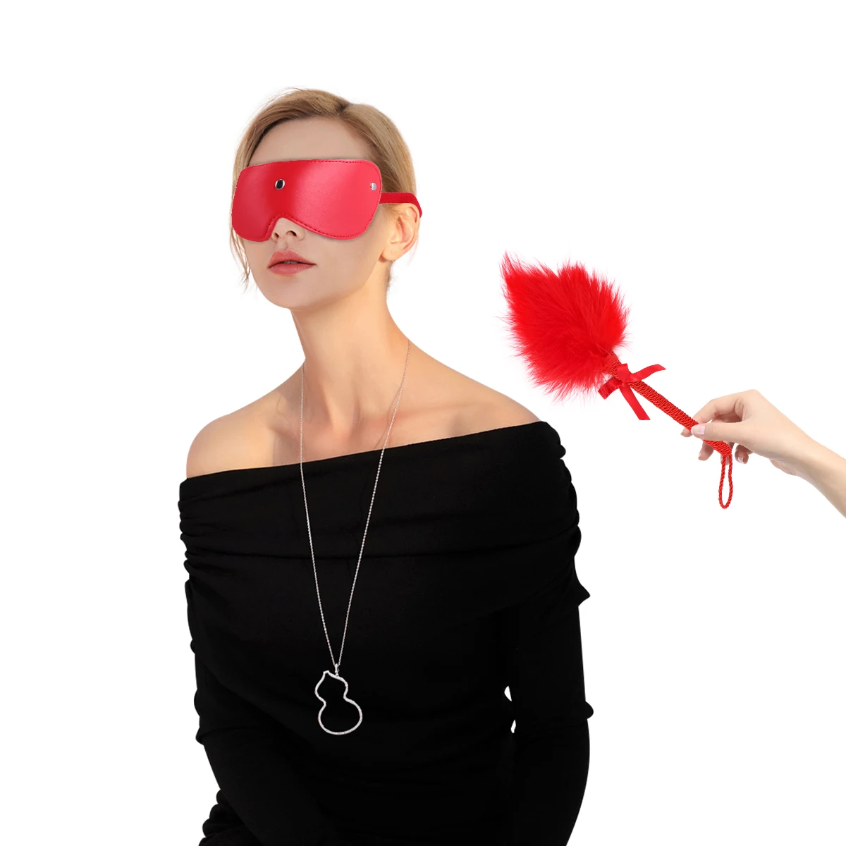 

1 комплект, повязка на глаза и палочка для зуда