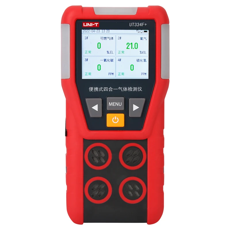 Портативный взрывозащищенный голосовой детектор газа UNI-T 4-в-1 O2/CO/H2S/обнаружение