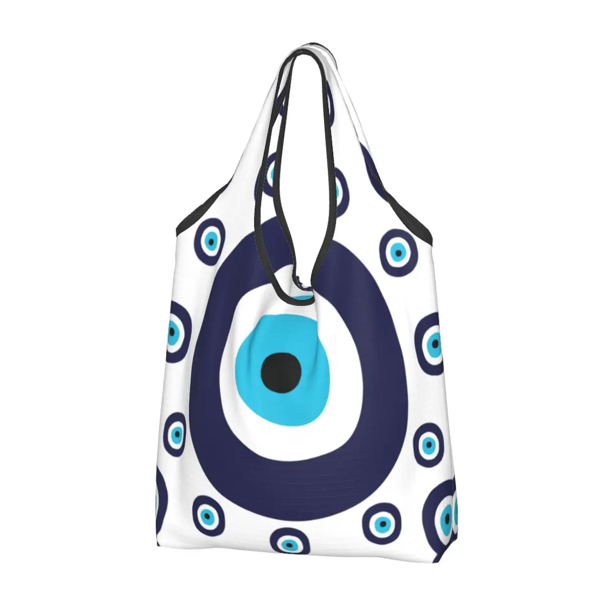 

Сумка для покупок Blue And Aqua Nazar с изображением сглаза