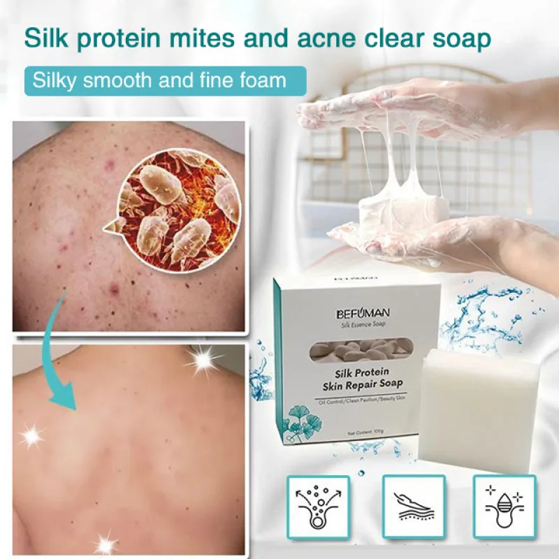 Мыло для ванны из натурального шелка и овечьего молока нежного эффективного