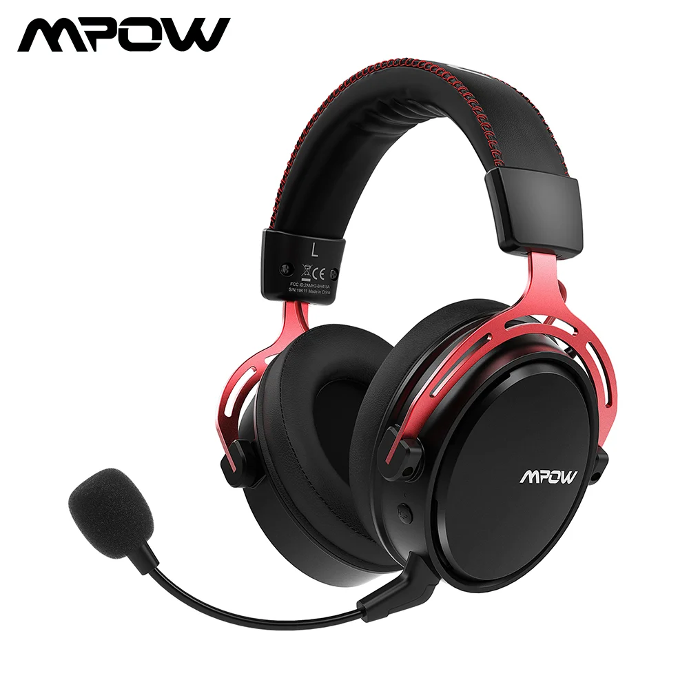 Mpow 2.4Ghz Wireless Headset AIR SE Gaming Headphones With Microphone 17 Hours Playtime For PC Gamer For PS4 Computer Headphone