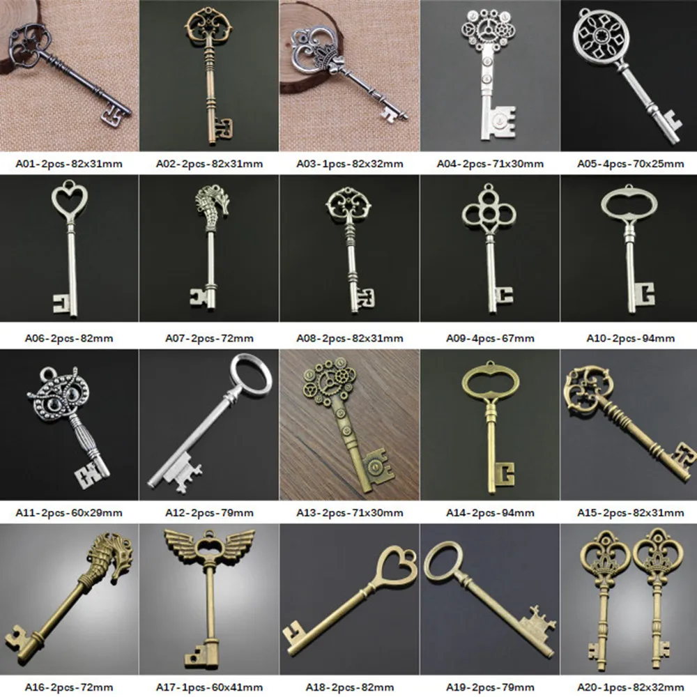 

New Arrival Big Key Charms For Jewelry Making Gifts For Women