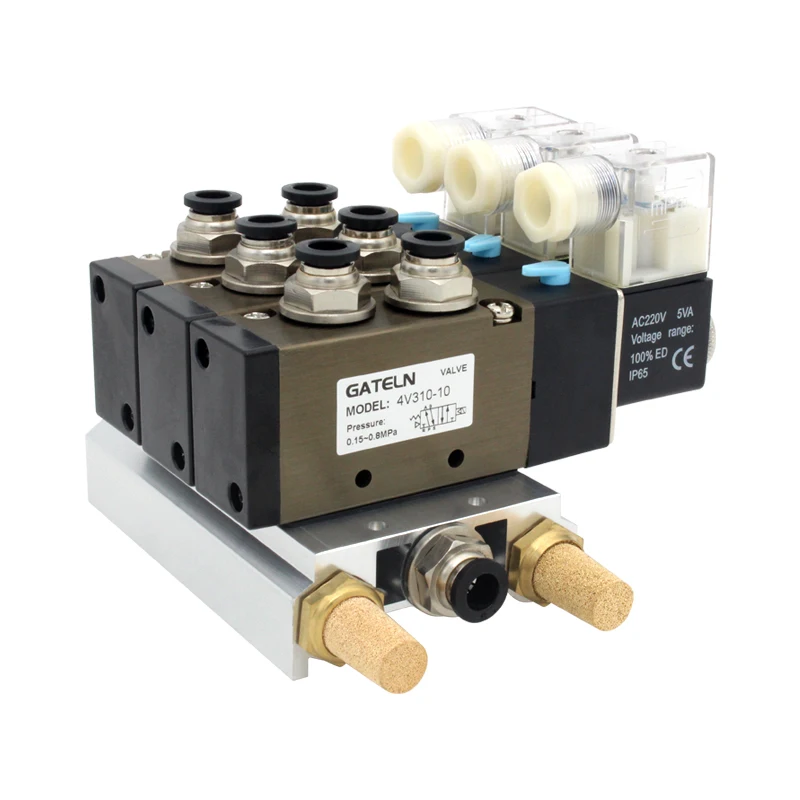 Коллектор 4V300M для электромагнитных клапанов серии 4V300 4V310-10 4V320-10 4V330-10 Базовый