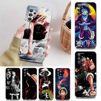 cute cartoon luffy phone case for samsung a01 a11 a12 a13 a22 a23 a31 a32 a41 a51 a52 a53 a71 a72 a73 4g 5g tpu case