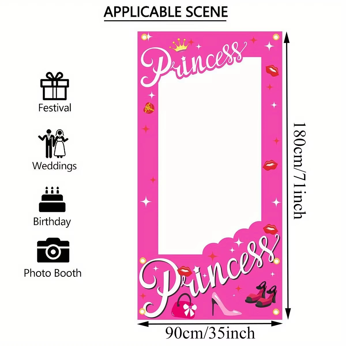 

Фотофон виниловый розовый MINISO 180x90 см