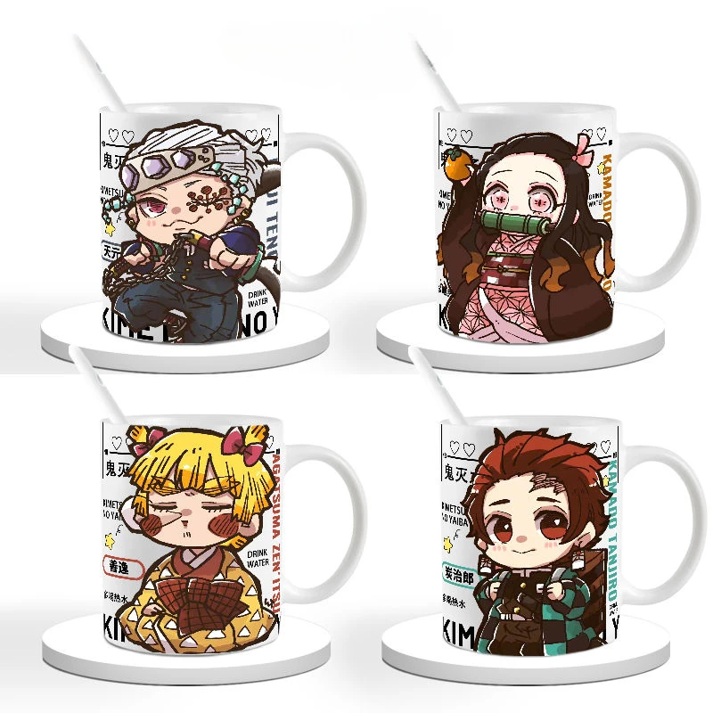 Кофейная чашка с изображением рассекающего демонов Tokitou Muichirou Rengoku Kyoujurou Kochou Shinobu