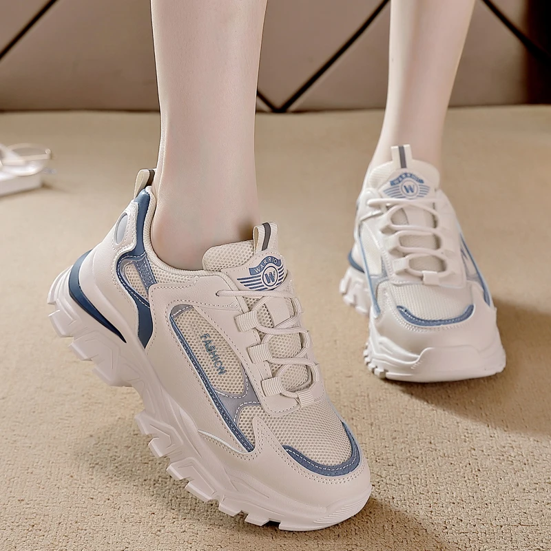 

Spring Daddy Shoes Thick Soled Student Women's Shoes Double Tennis Sneakers