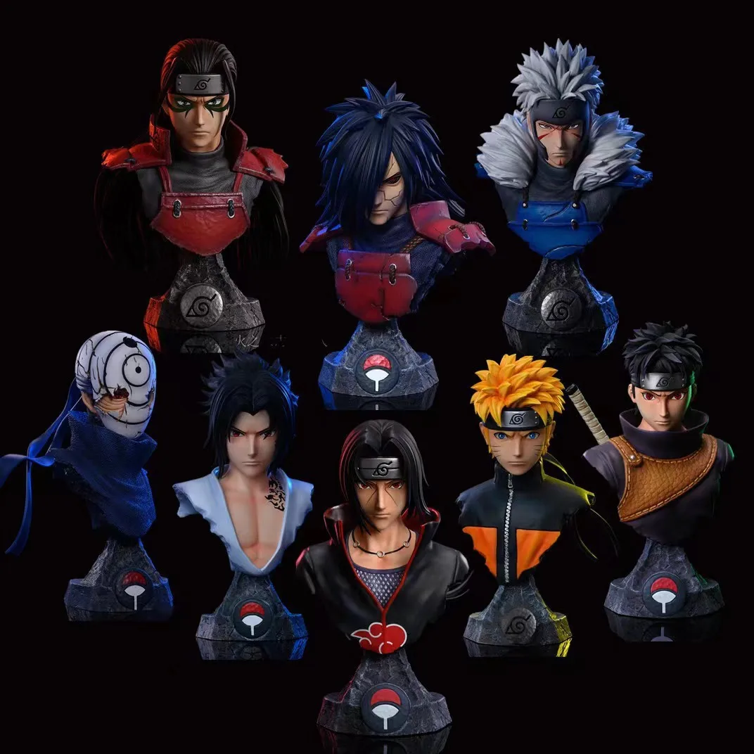 

Naruto Bust Action Figure Anime Model Gk Uchiha Shisui Itachi Madara Sasuke Obito Tobirama Pvc Model Statue Collection Toys