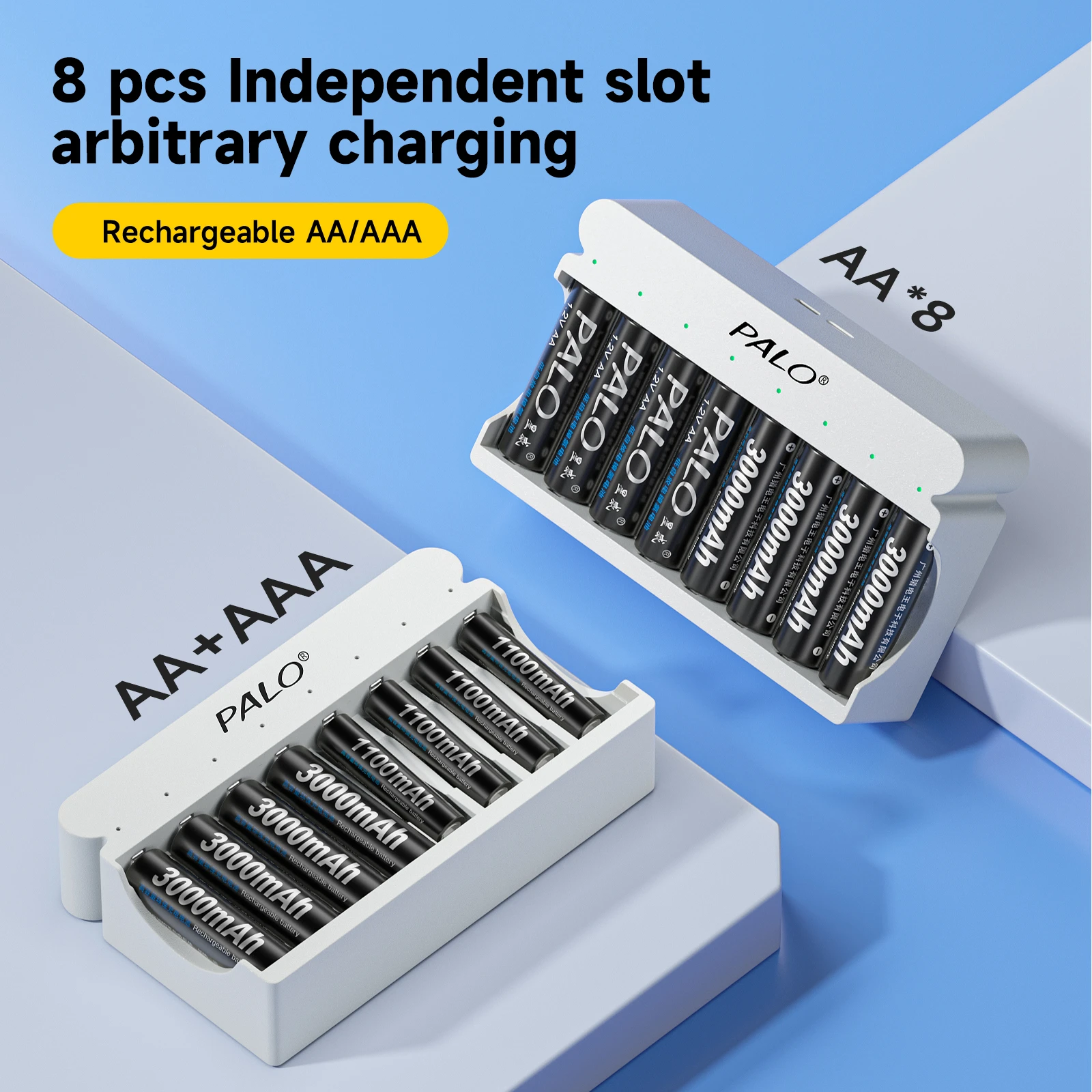 Перезаряжаемые батареи Ni-MH AA Rechargeble 1100 мАч 1.2В