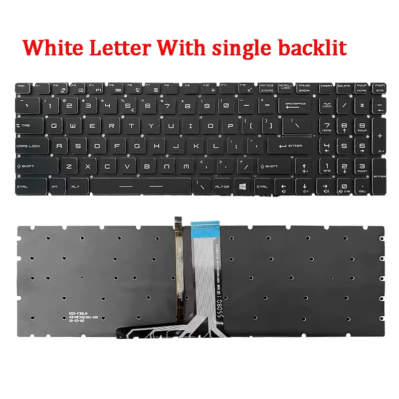 Новая оригинальная клавиатура для ноутбука, совместимая с MSI MS-16U6 16U1 GP65 GE75 GP75 MS-17E7 17F2 17F4 (art.: 3920c900ce05e) - 3920c900ce05e