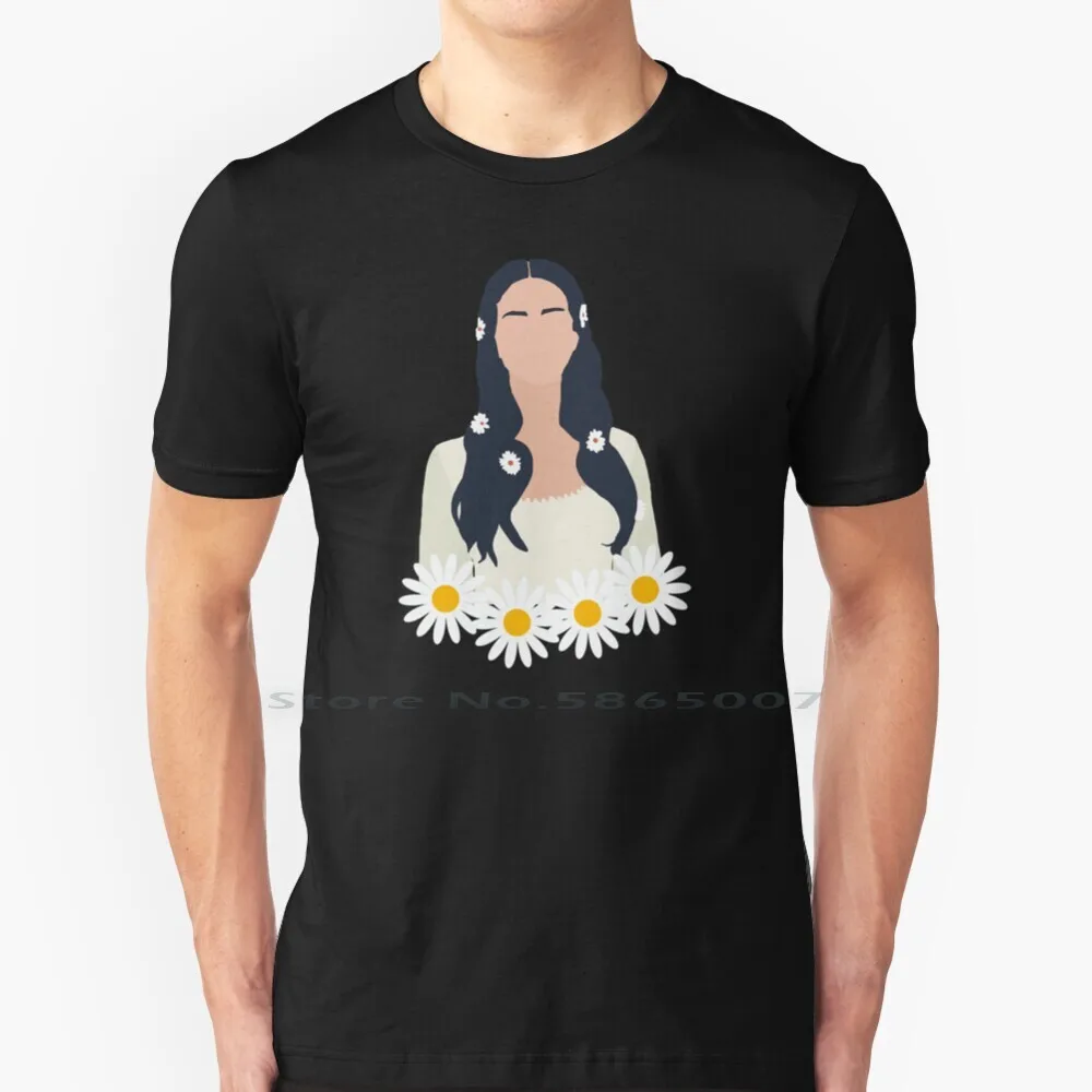 

Футболка «Лана Дель Рей» из 100% хлопка, «Лана Дель Рей», большой размер 6xl, модная футболка в подарок