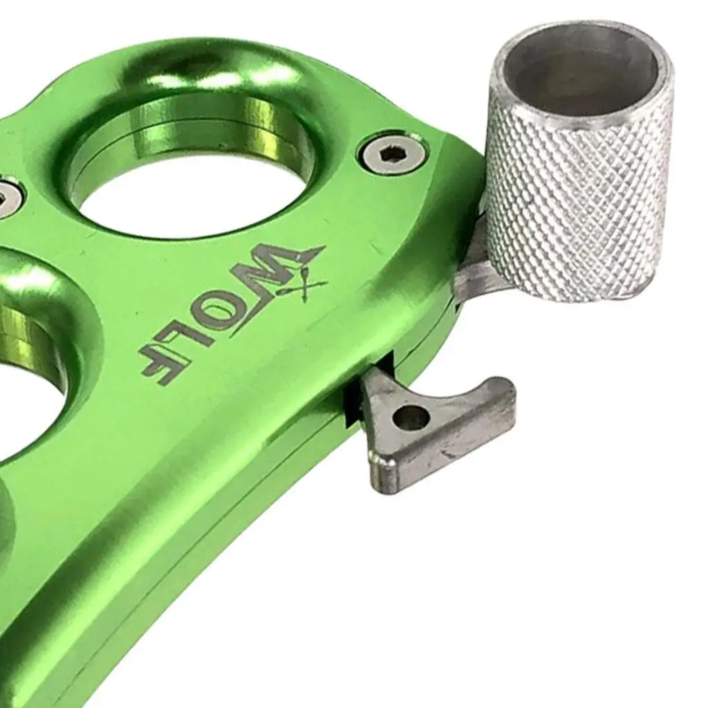 

2/3 компактный лук для стрельбы из лука, 3 пальца, зеленый триггер для большого пальца