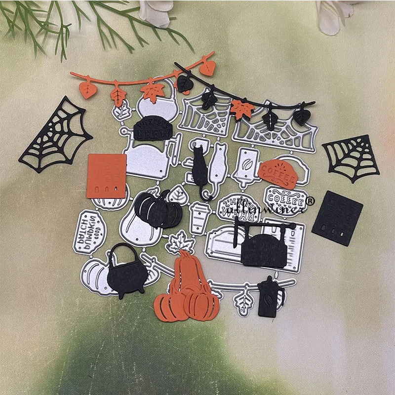 

Halloween Decoration Metal Cutting Dies Stencils Die Cut for DIY Scrapbooking Album Paper Card Embossing