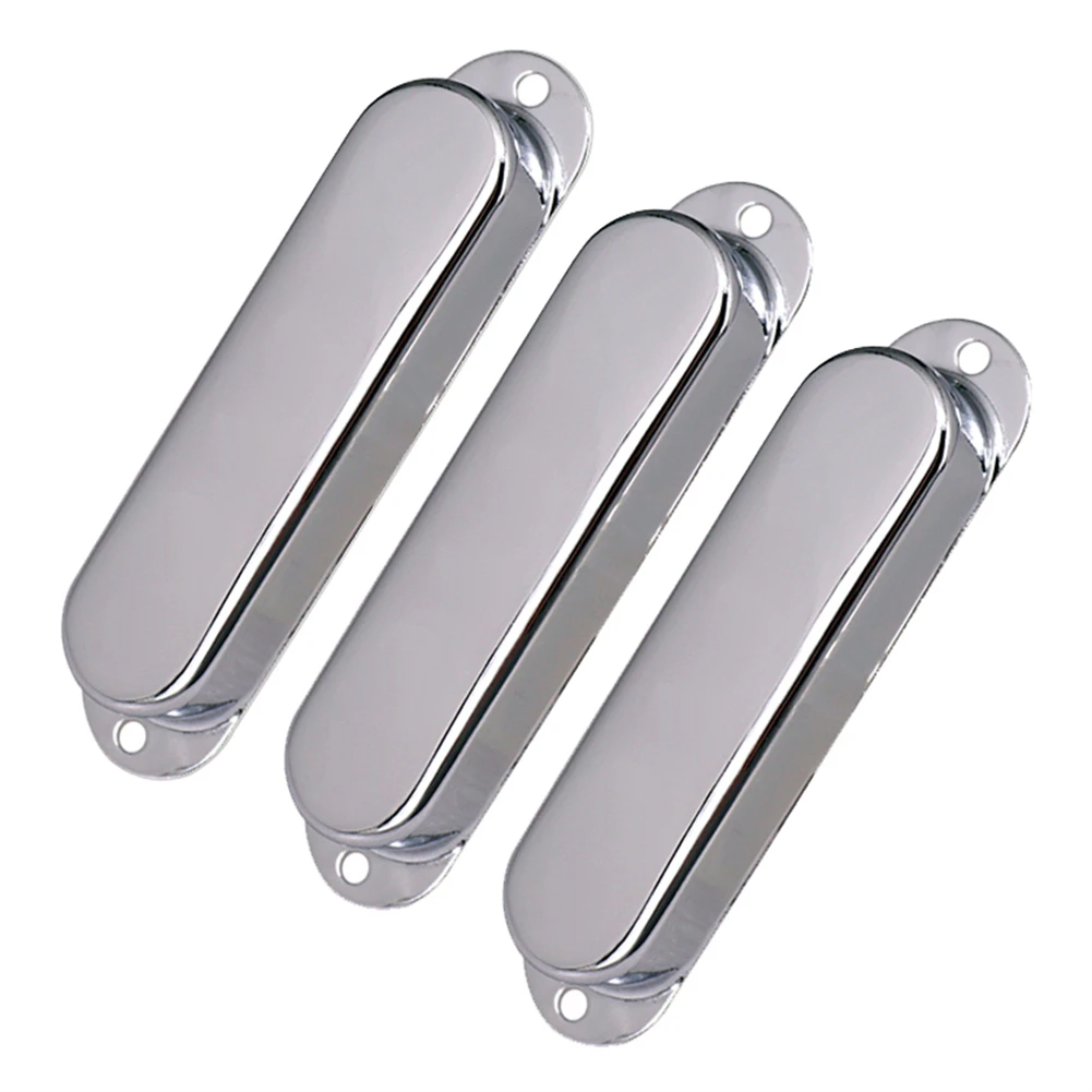 

3Pcs Guitar SSS Closed Metal Single Coil Pickup Cover For Strat Style Guitars Sealed Pickup Outer Shell Musical Instrument Parts