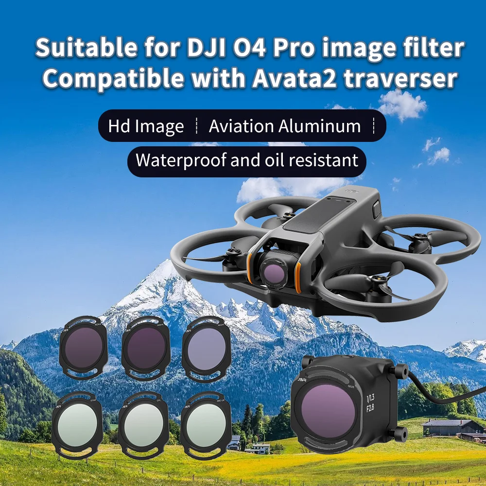 Фото Фильтр объектива для DJI O4 Air Unit Pro Avata 2, оптическое стекло, линзы UV CPL ND8 ND16 ND32 ND64 для DJI O4 Pro Avata 2, аксессуары №1