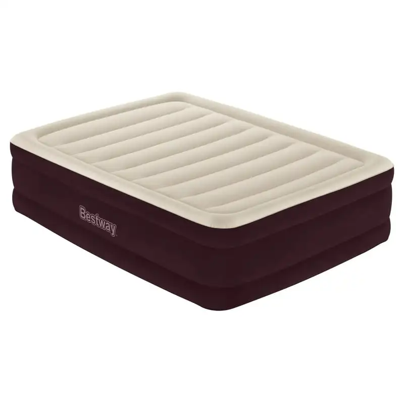 

Maroon 20" Queen Air Mattress with -in