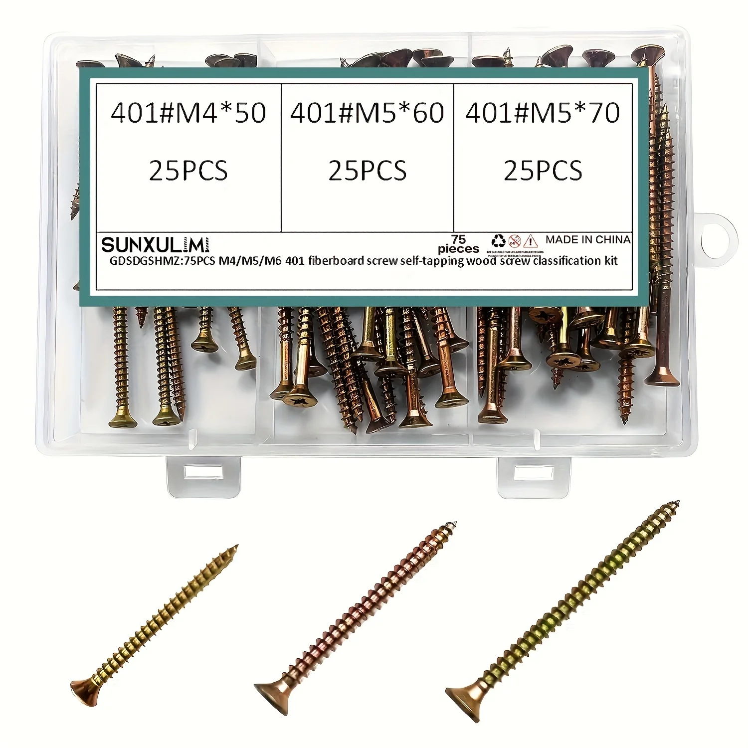 3 размера деревянных винтовых комбинированных комплектов винтовые наборы все
