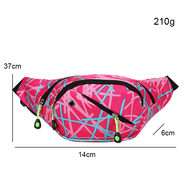 Wholesale Sports Running Waterproof Waist Bag Sling Crossbody Custom Fanny Pack Waist Belt Pack With Earphones Hole