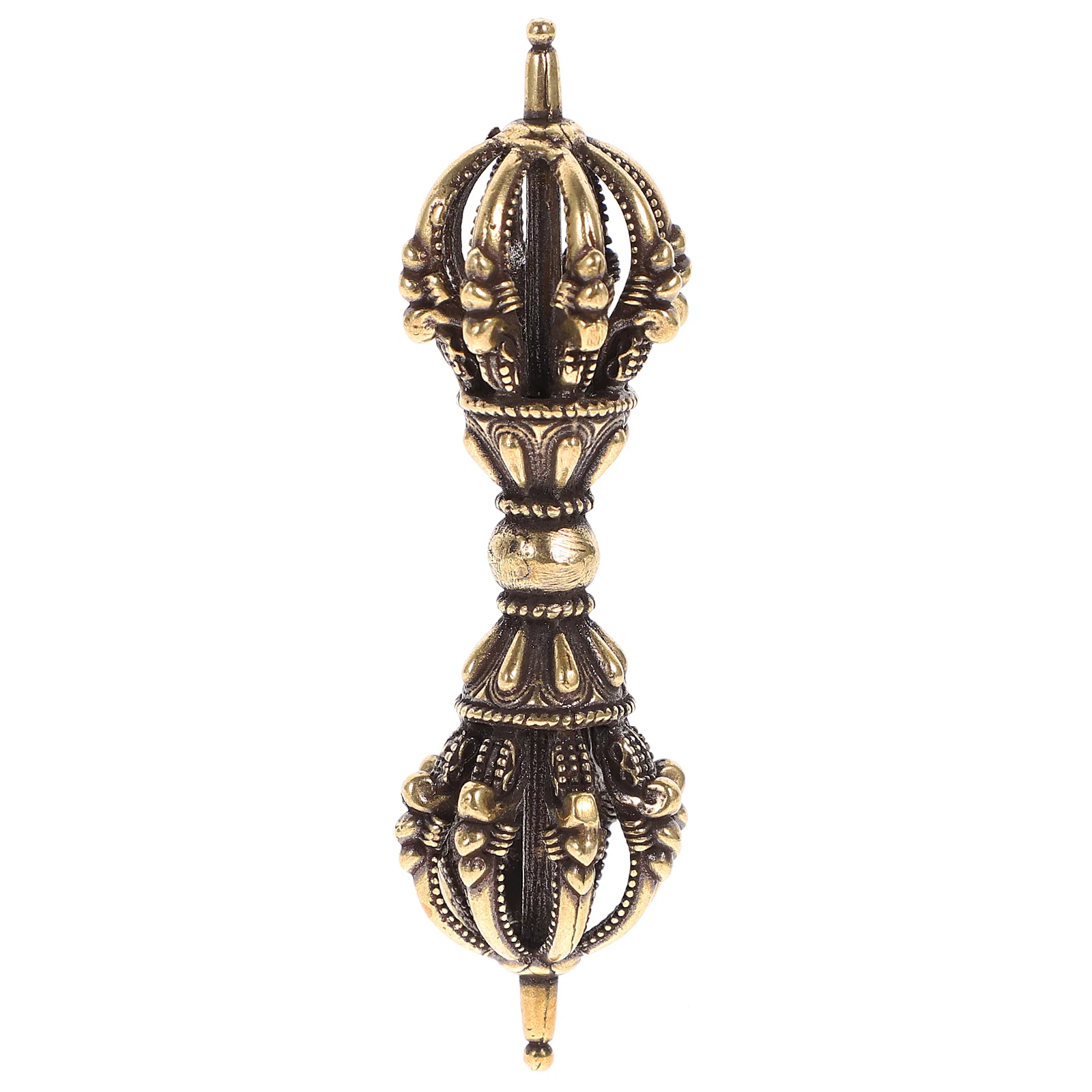 

Tibetan Vajra Dorje Charm Hanging Ornament Pendant Meditation Decoration PUJA Symbolic Tool Hindu Jain Traditions Home