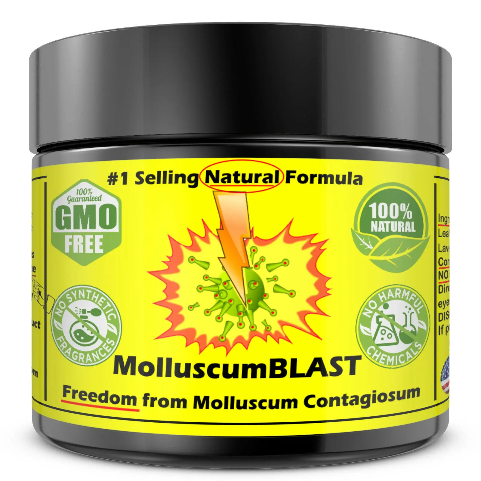 

MolluscumBLAST Natural Plant Formula From Molluscum Contag iosum Treatment cream 2oz/57ml