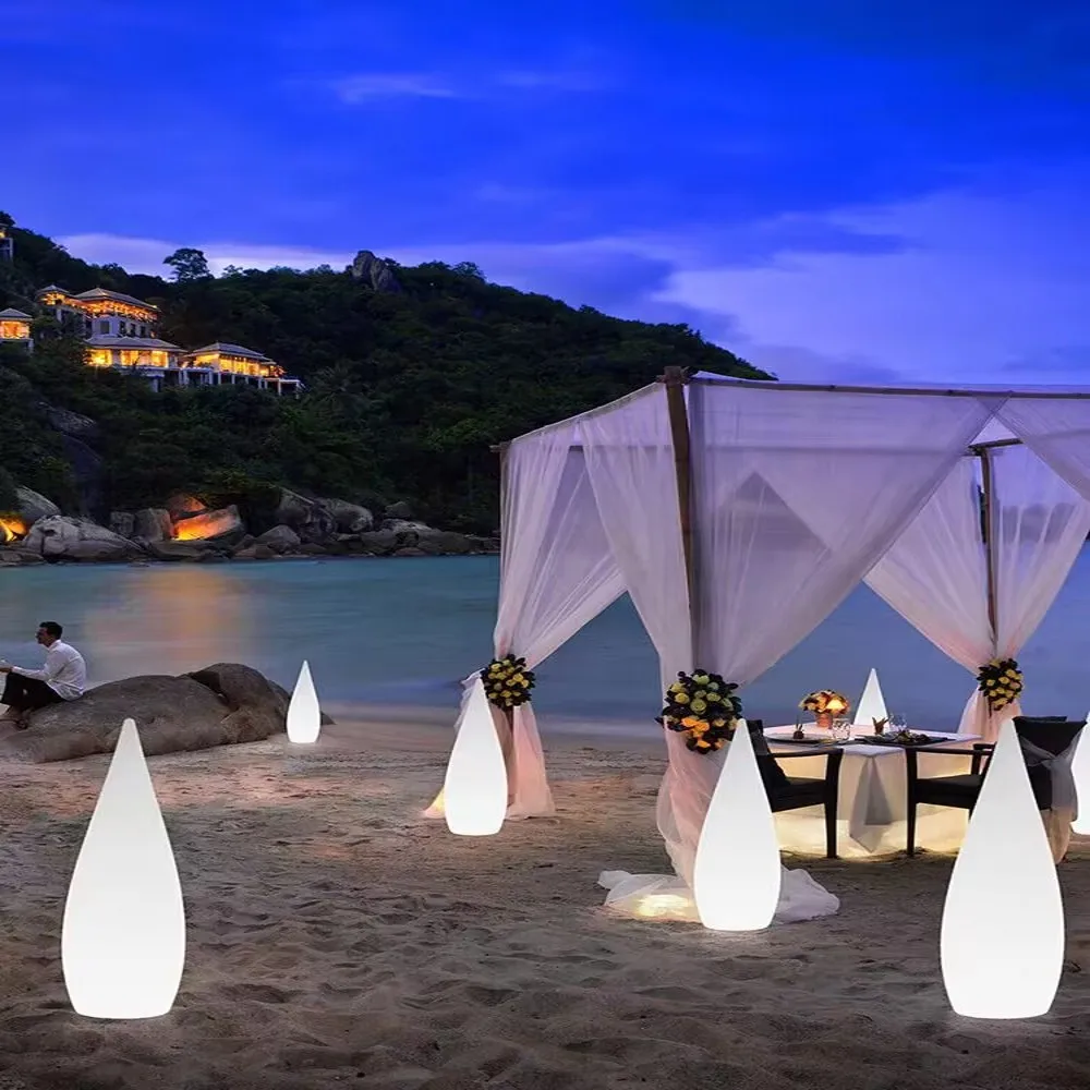 Солнечное освещение Ландшафтная RGB Капля воды дизайн водонепроницаемый с