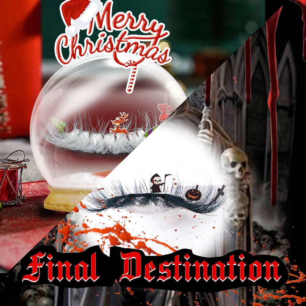 

Yiernuo Halloween Lashes For Sale Especially Exaggerated DIY Party Eyelashes