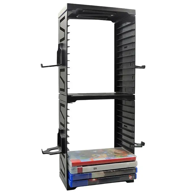 

Game Storage Rack For PS4/Game Disc Tower Stand Storage Holder Disc Box Double-layer Game Cases Organizer For NS/
