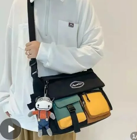 

Водонепроницаемая нейлоновая женская сумка-мессенджер, модная Молодежная мужская и женская модная сумка через плечо, студенческие женские...