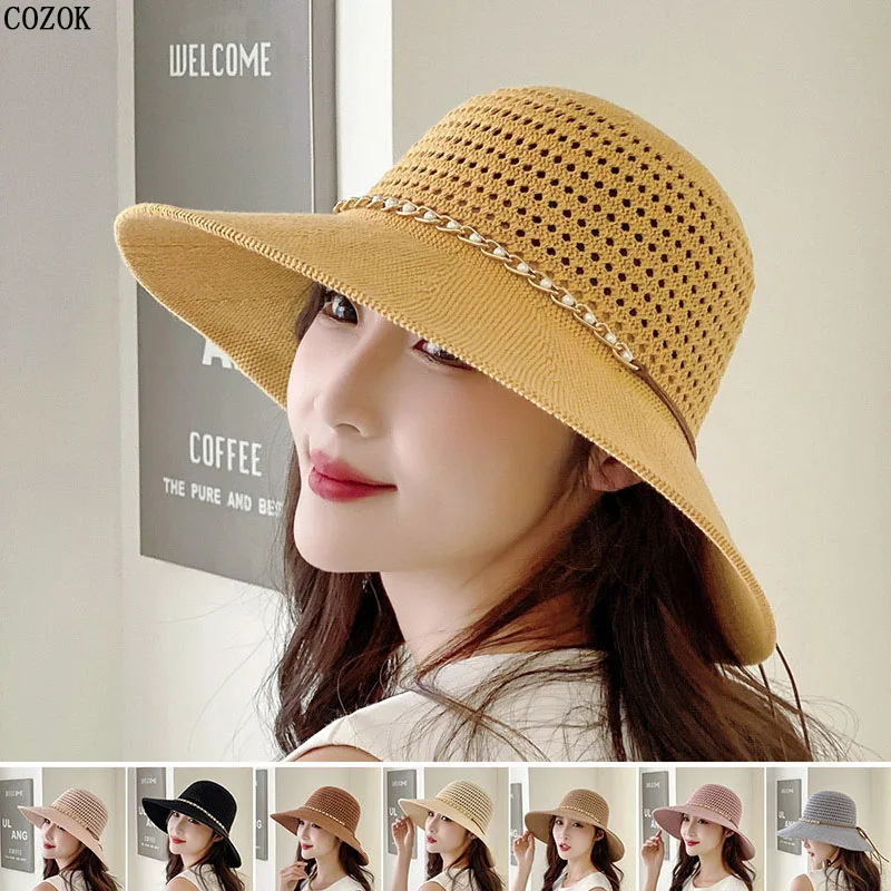 

2022 Summer New Big Eaves Sun Protection Bucket Hat Travel Outdoor Fashion Trend Casquette Deportes Y Ocio Fascinator Gorra Cap