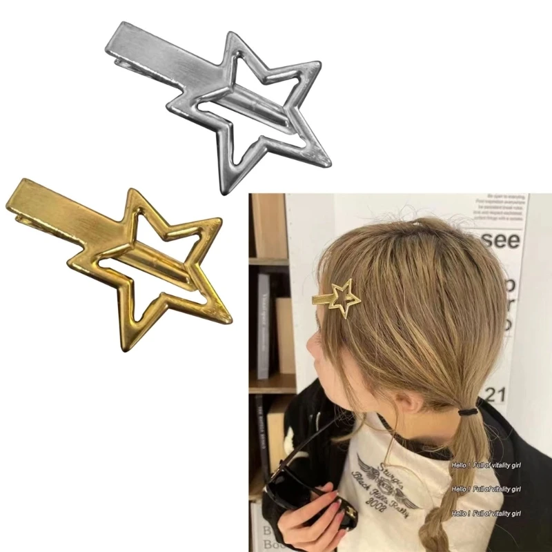 

Shimmering Star Y2K-Style Star Hairpin Sweet Handmade Cute HairPins DXAA
