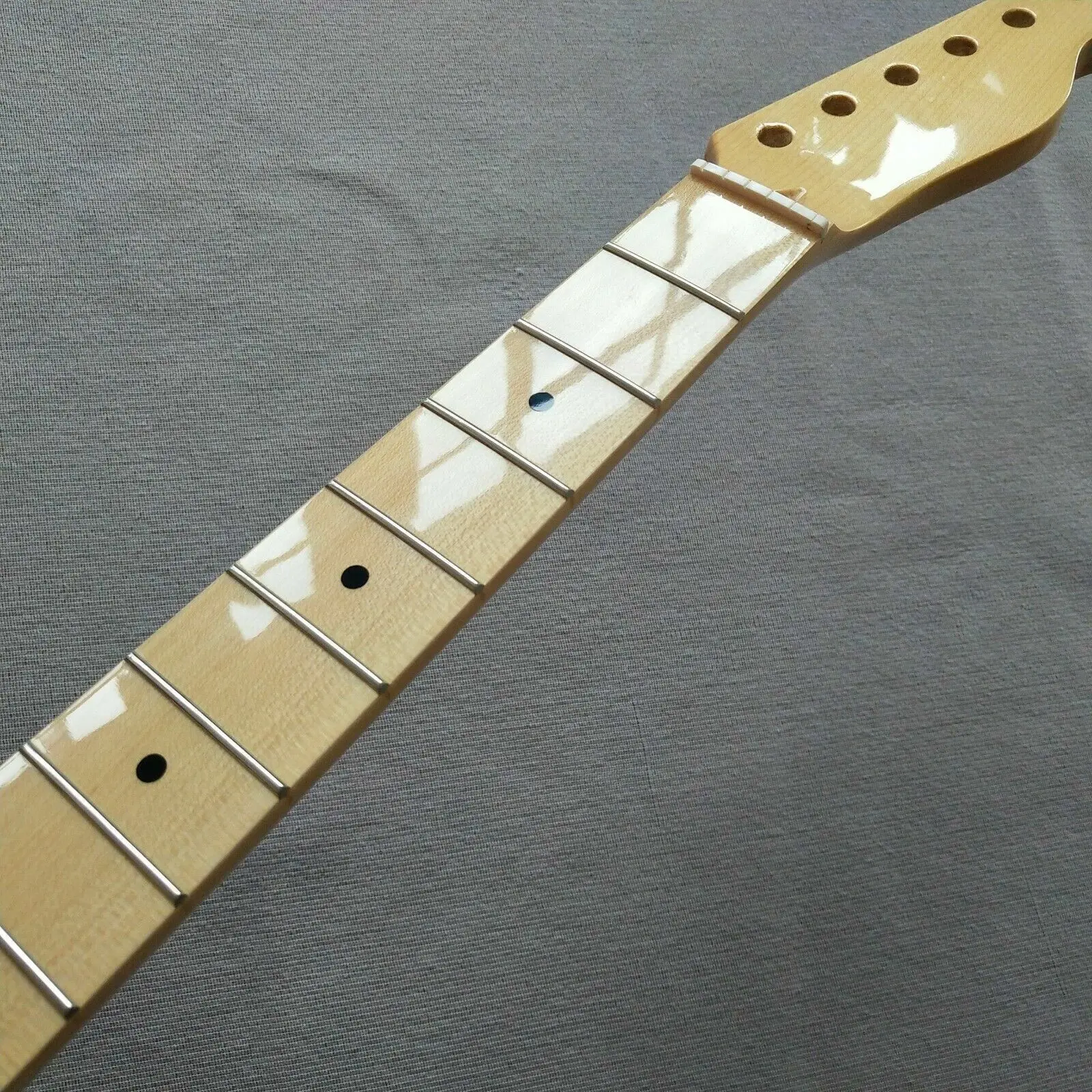Enlarge Replacement Electric Guitar neck Maple 22 fret 25.5in Maple Fingerboard parts