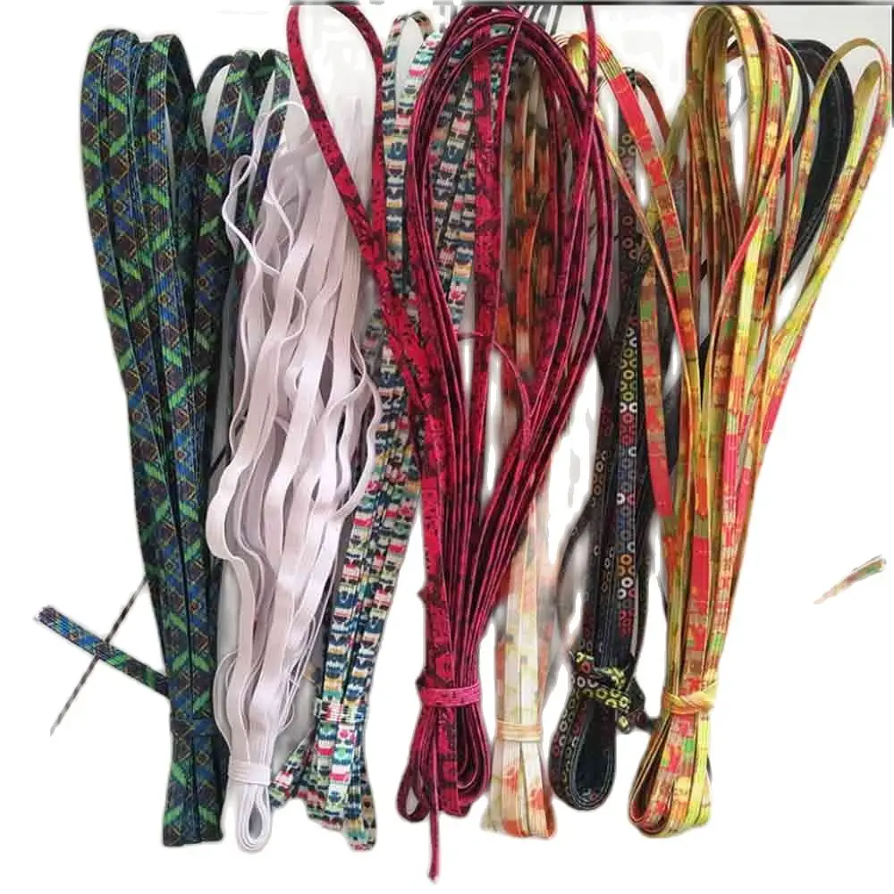 

Высококачественная эластичная лента с красочным принтом шириной 30 м, 6 мм, аксессуары для шитья, узкая 6 мм маска для лица с узором, эластичная лента S0970L