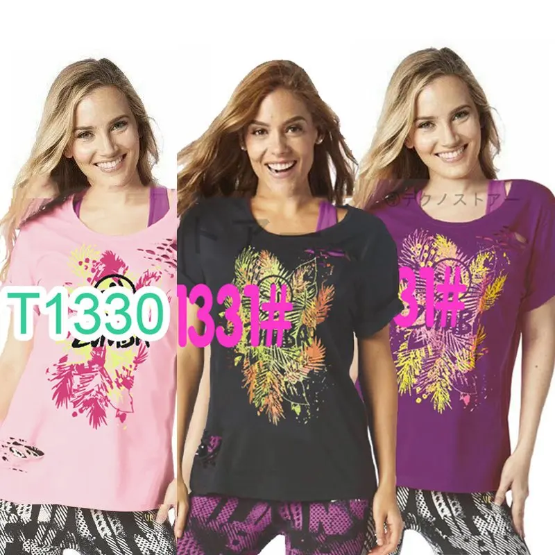 

Zumba Wear New Cheap Women's Yoga Wear Aerobics Running Wear Fitness Wear Short Sleeve zumba Wear T-shirt Men's Sports Tops T133