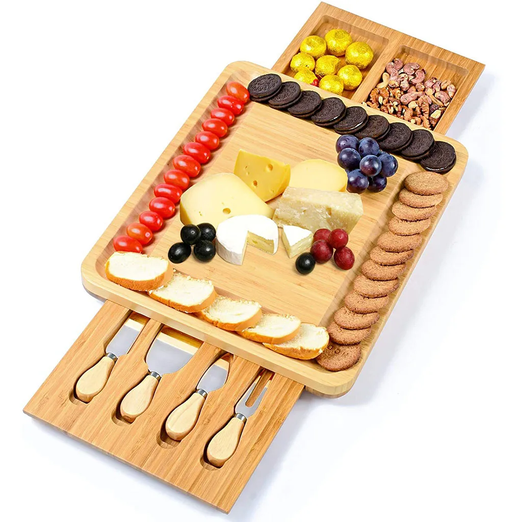 

Cheese Board Board Serving Tray for Anniversary Meat Crackers Fruits Cheese