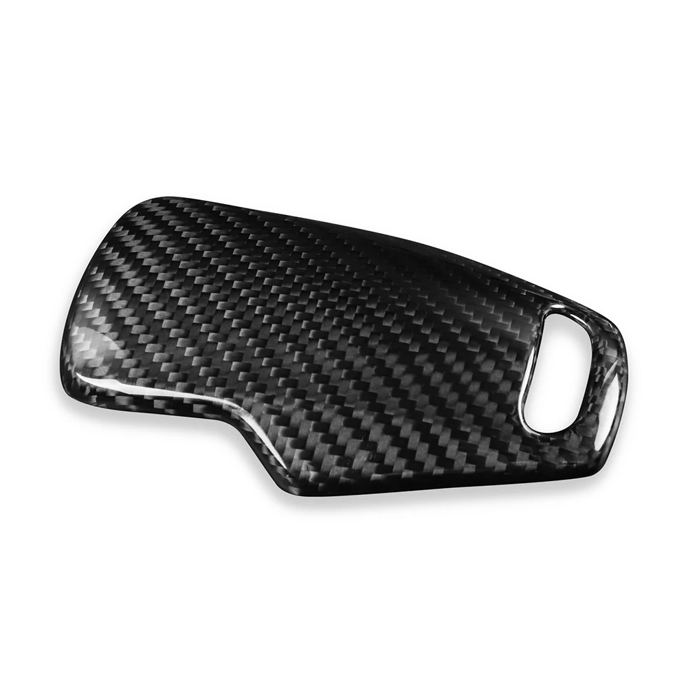 

Carbon Fiber Trim Cover Black Console Mode Knob Trim Cover Auto Durable High Quality Knob Professional Vehicle