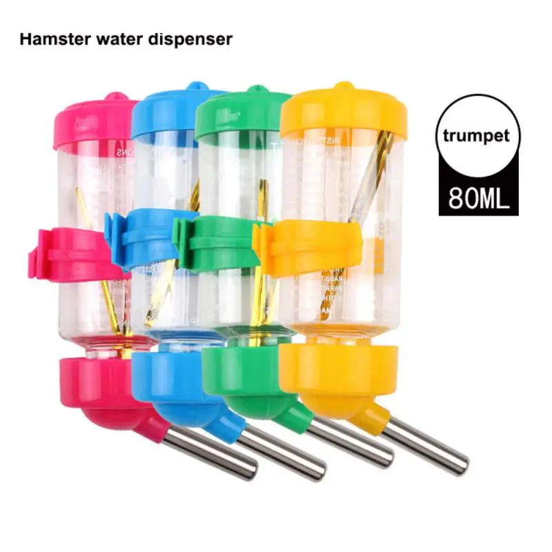 80/125 мл бутылка для воды домашних животных кролик крыса подвесной диспенсер