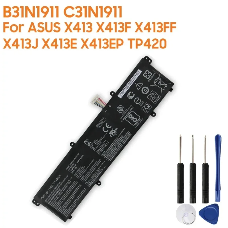 Фото Аккумулятор B31N1911 C31N1911 для ASUS VivoBook 14 X413 X413F X413FF X413J X413E X413EP TP420 V4050F V5050E M4050I M413DA 3640 мАч №3