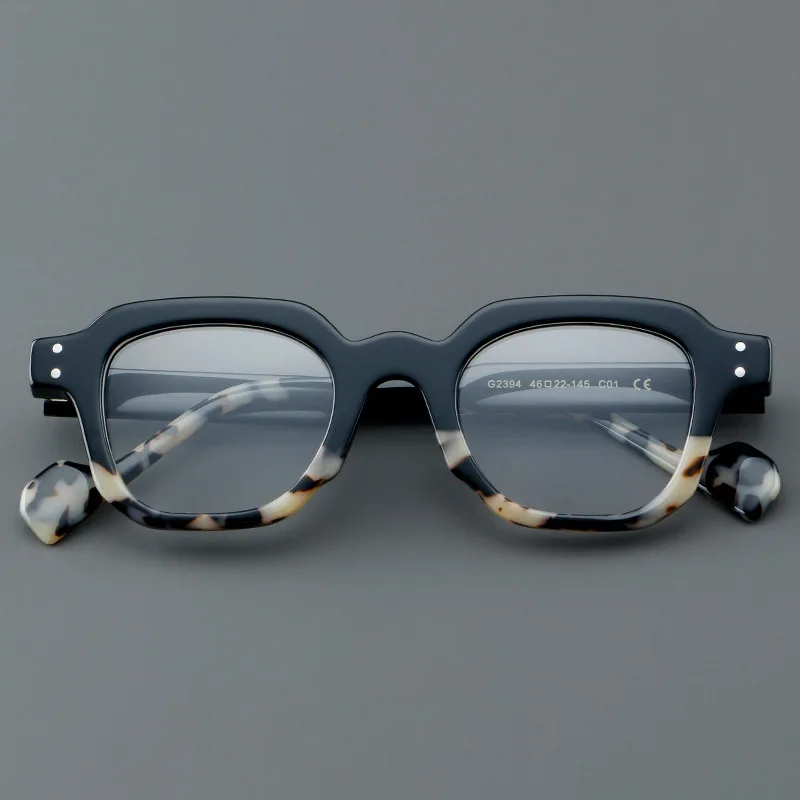 Ретро ацетатная оправа для оптических очков квадратная может быть оснащена