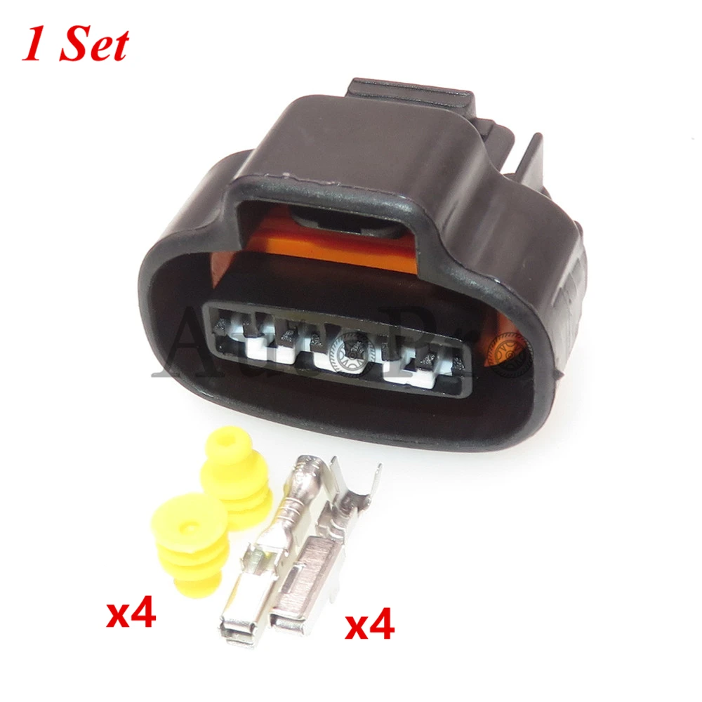 

1 компл., 4 отверстия, 90980-11150, Автомобильный датчик кислорода, электрический провод, кабельная розетка 6189-0565, Автомобильный штекер, гнездовой разъем для Toyota