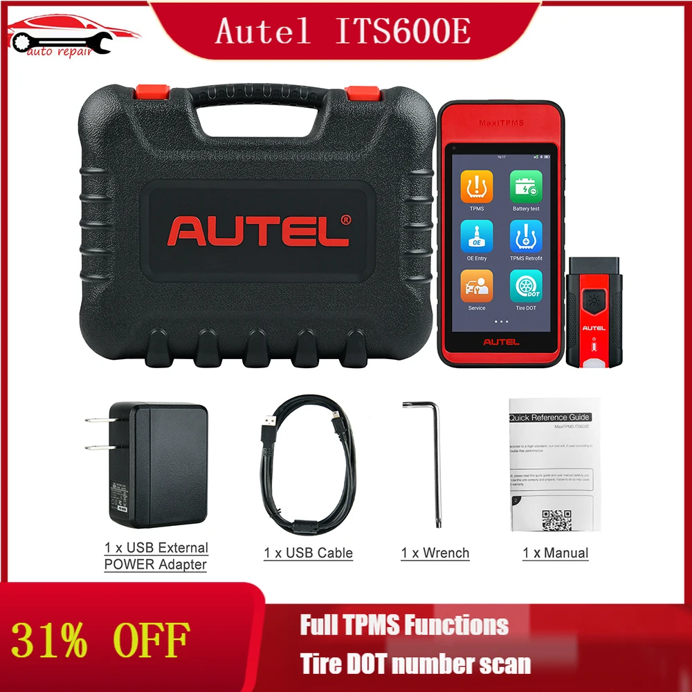 

Autel MaxiTPMS ITS600E TPMS Diagnosis MX-Sensors Relearn Activate Programmer With AutoVIN Oil Reset EPB BMS SAS Diagnostic Tool