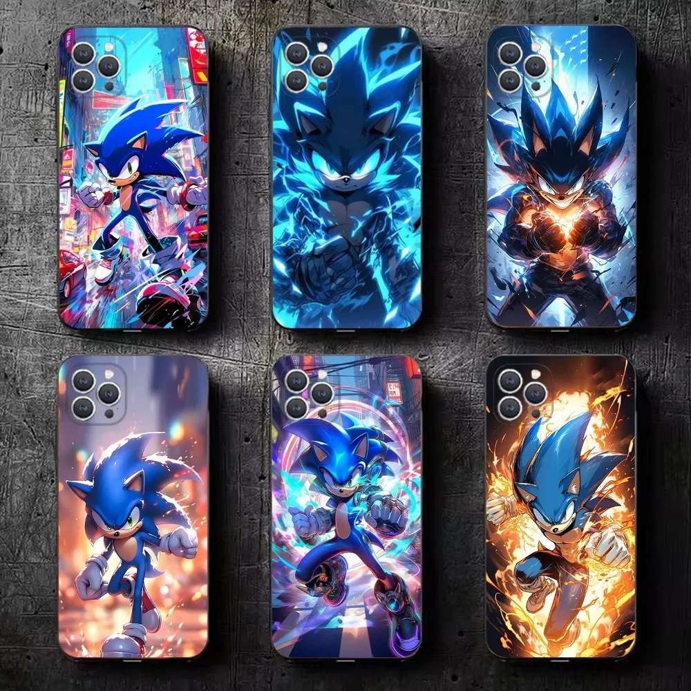 Чехол для телефона S-Sonic The H-Hedgehog iPhone 15 14 13 12 11 Plus Pro Max XS XR SE Mini 8 7 мягкий силиконовый