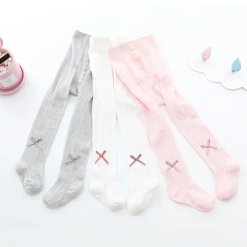 Колготки для маленьких девочек тонкие дышащие Детские Танцевальные чулки