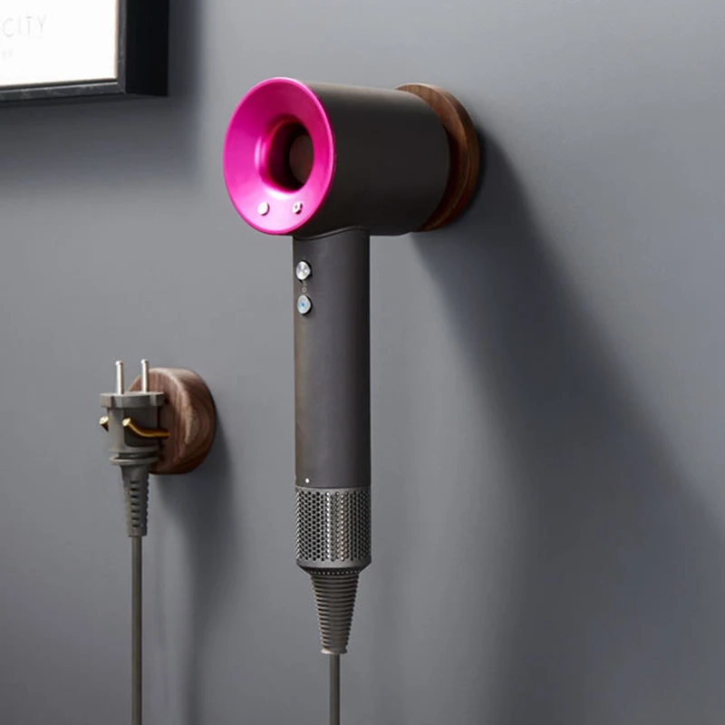 

Настенный кронштейн для Dyson из массива дерева, подставка, аксессуары для ванной комнаты, стойка-органайзер CNIM Hot