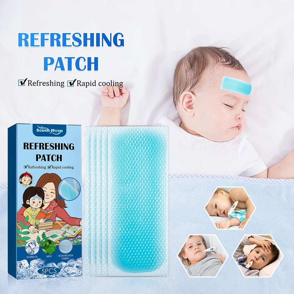 

5 шт., пластырь от повышенной температуры