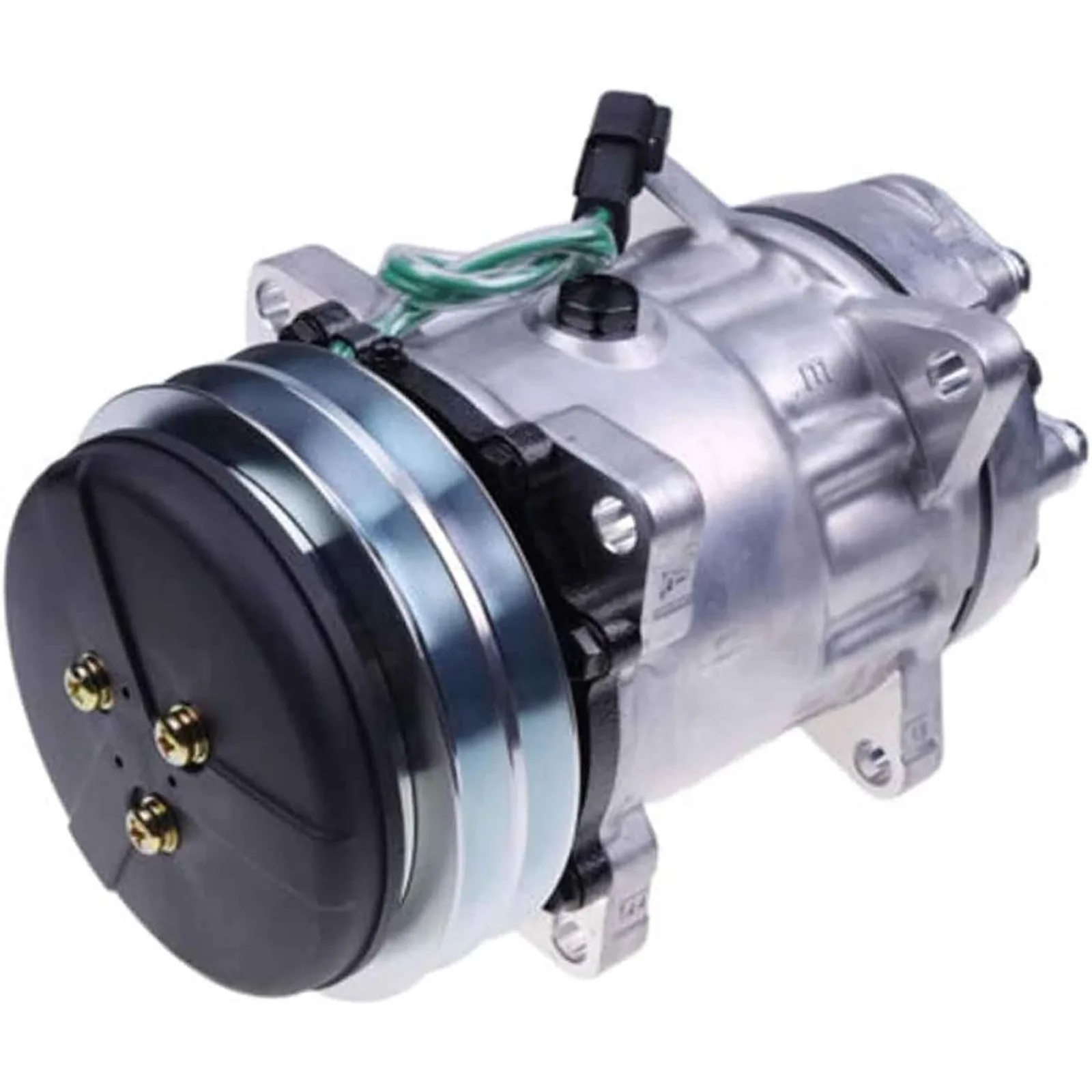 Фото Компрессор кондиционера 24V SD7H15 VOE11104419 для Volvo L90E L90D L70E L70D L60E L50E Wheel №2