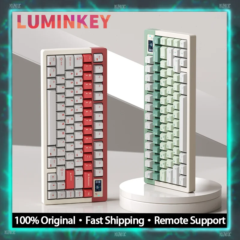 Luminkey Lumino75 Механическая клавиатура с ЧПУ алюминиевый дисплей сделай сам